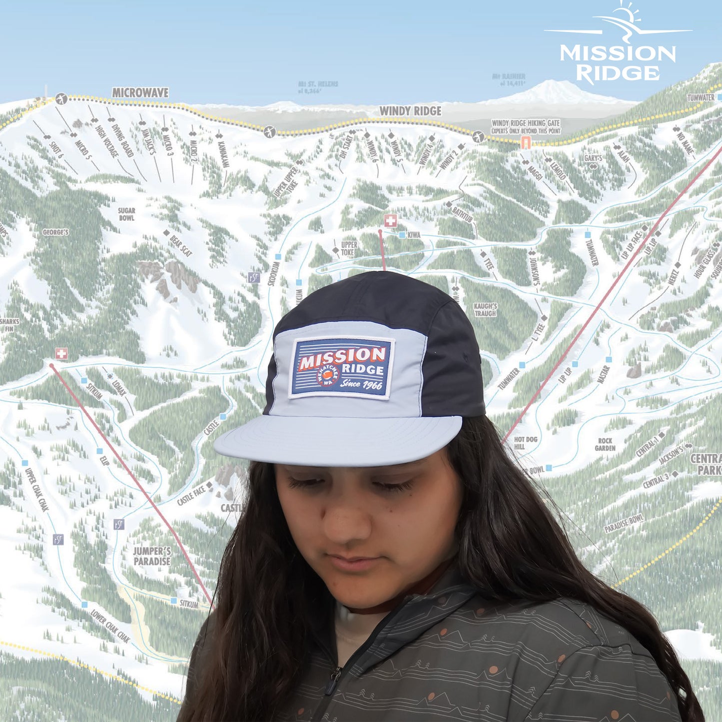 Apple Crate Logo Camp Cap