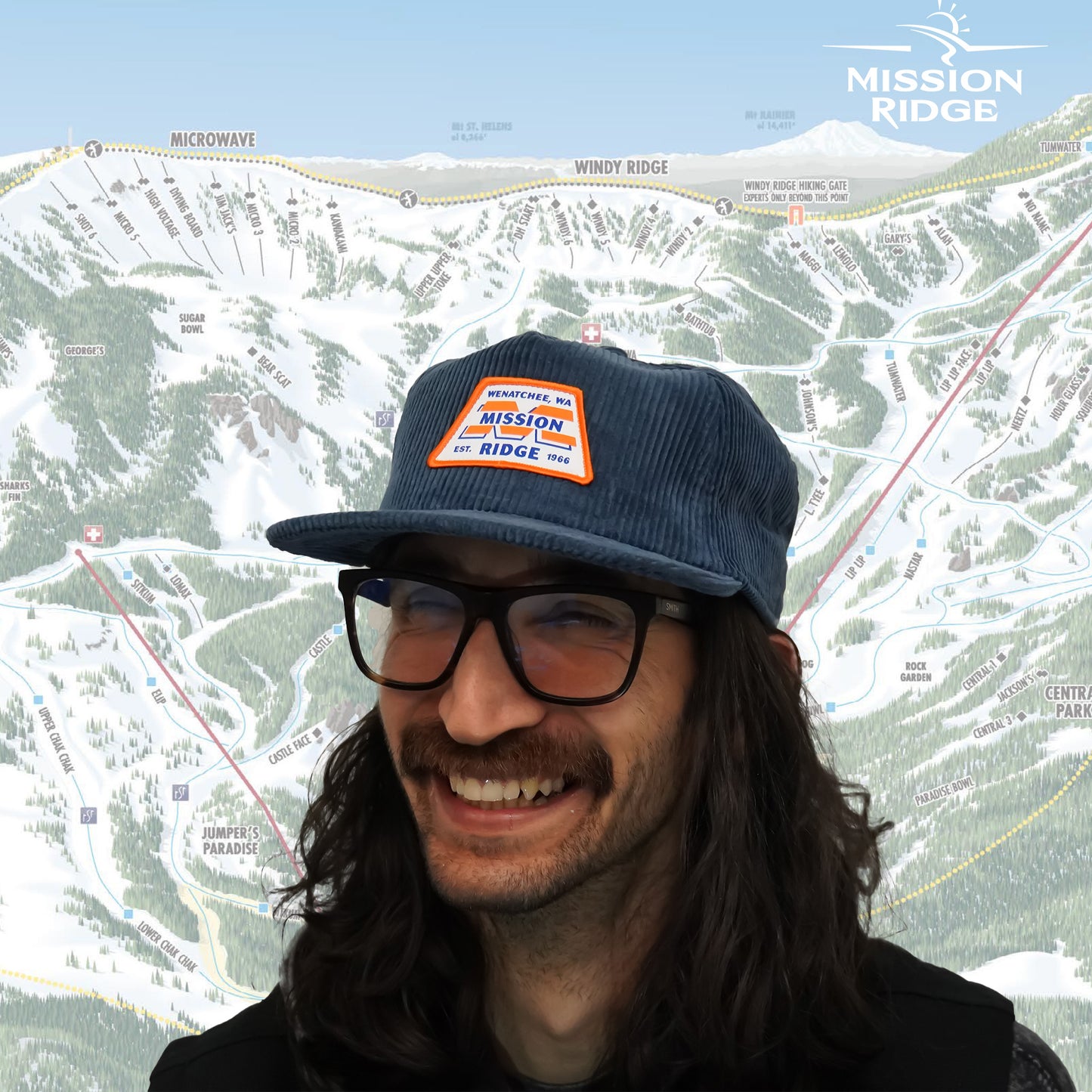 M Logo Corduroy Hat