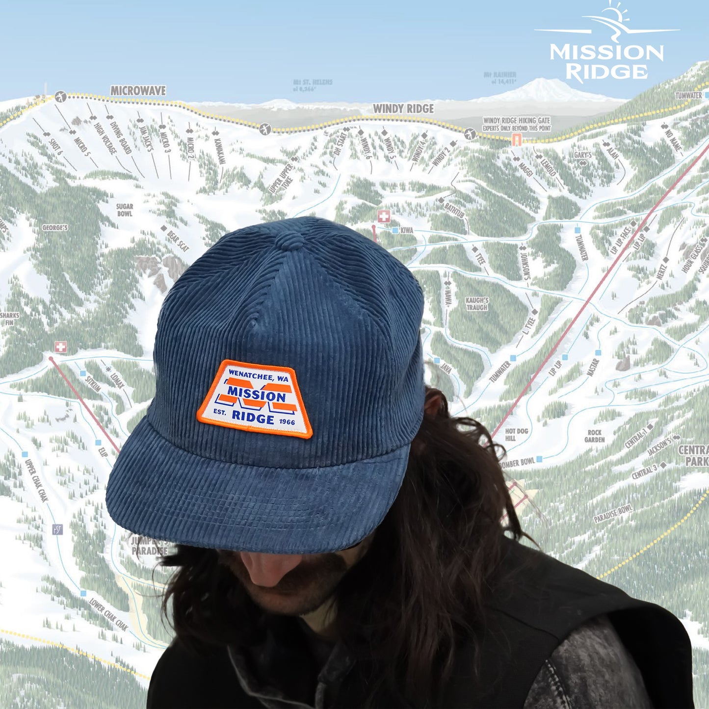 M Logo Corduroy Hat