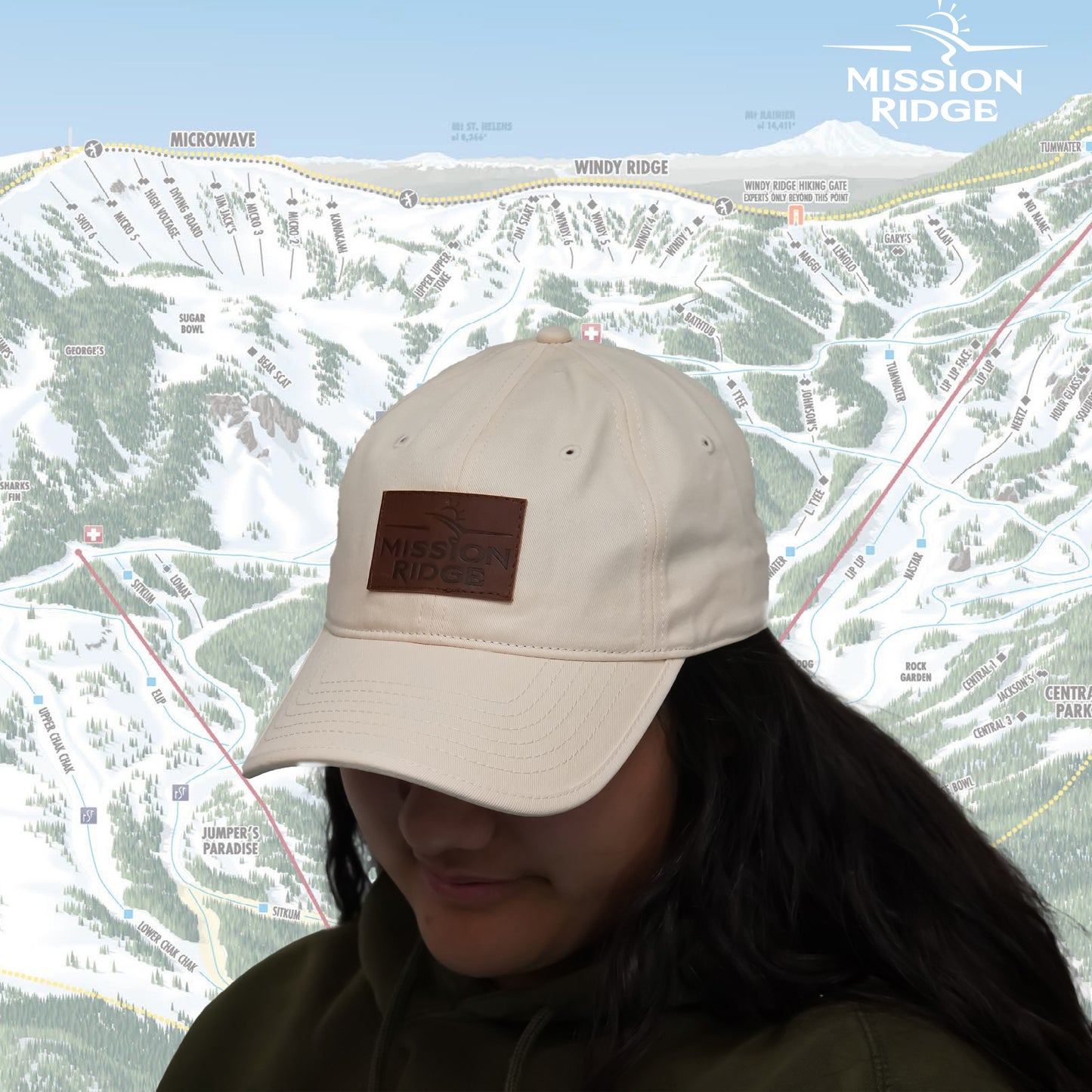 Stacked Logo Curved Bill Hat