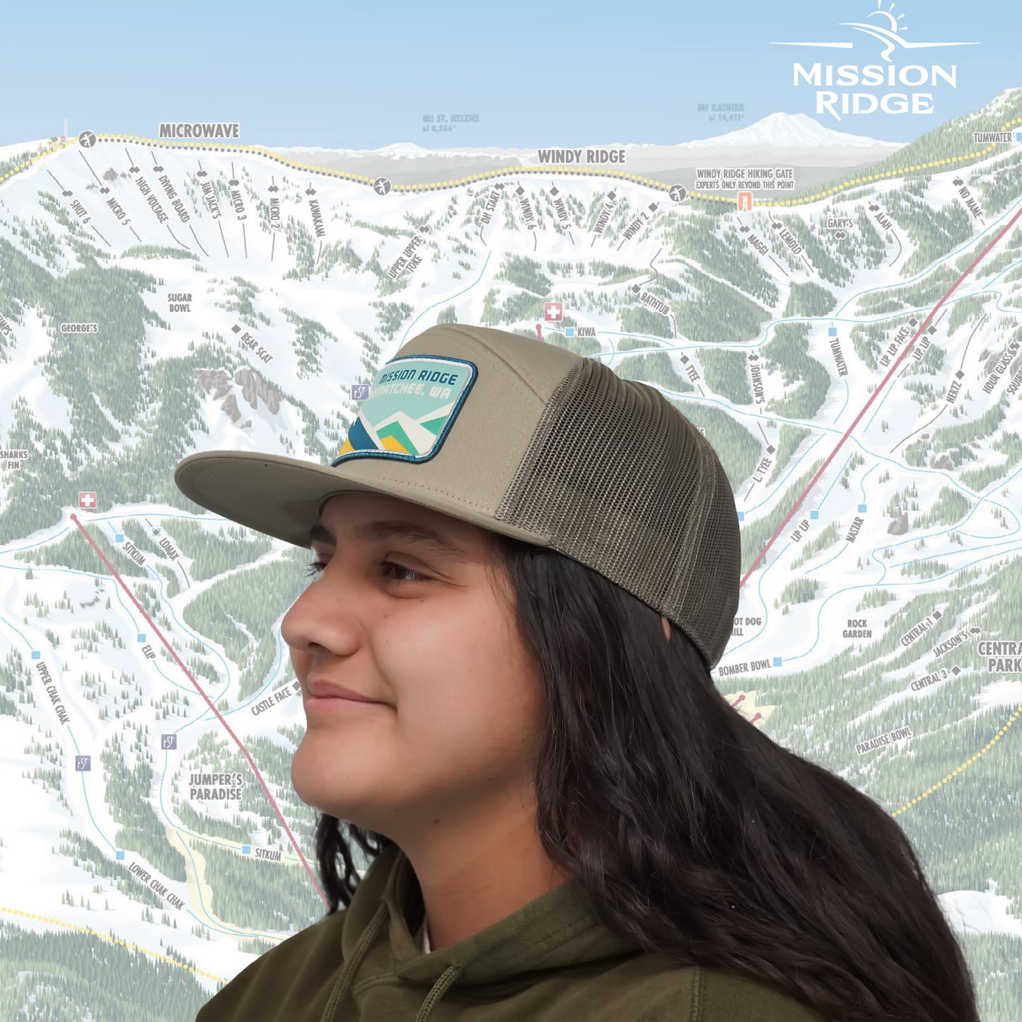 Mountains Patch Hat
