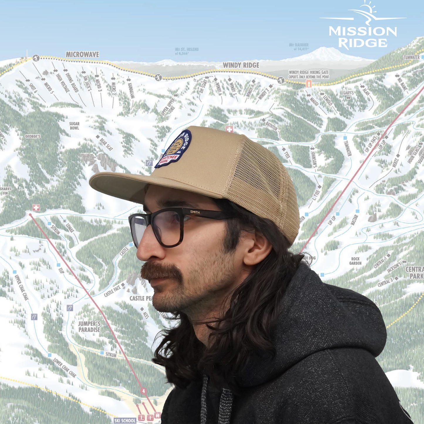 Badge Logo Mesh Back Hat