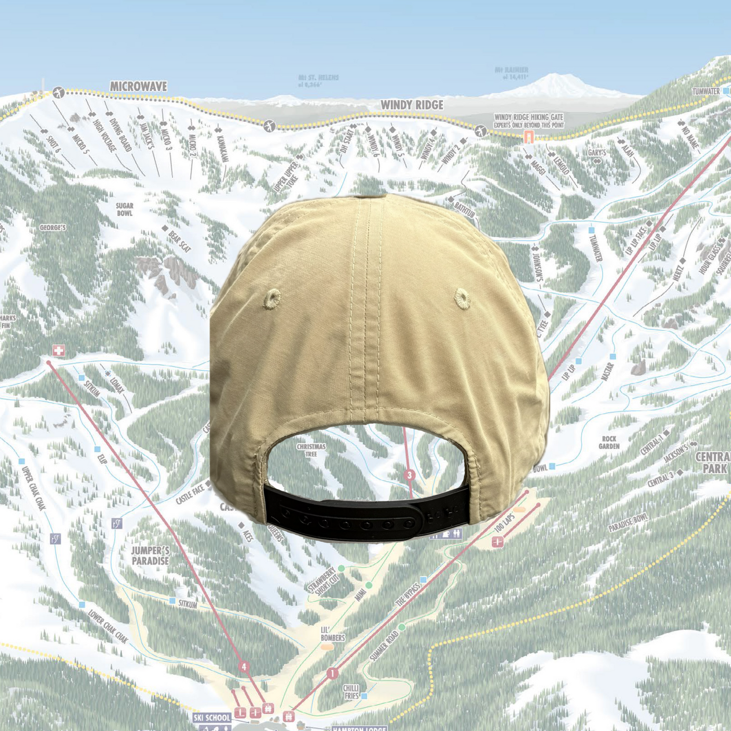 Ski Area Logo Unstructured Hat