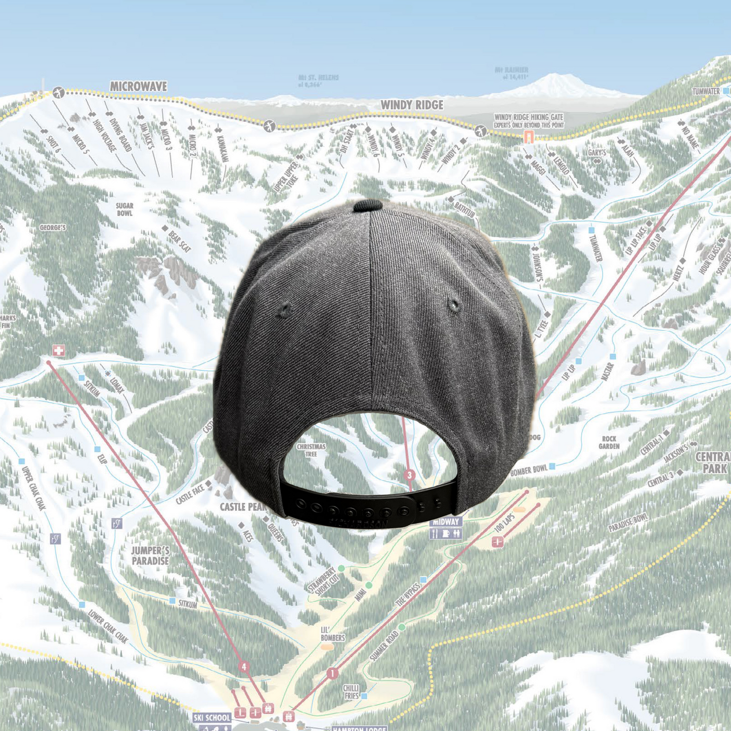 Stacked Flat Bill Hat