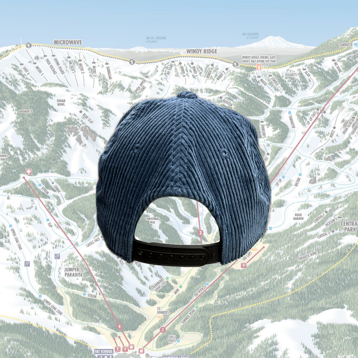 M Logo Corduroy Hat