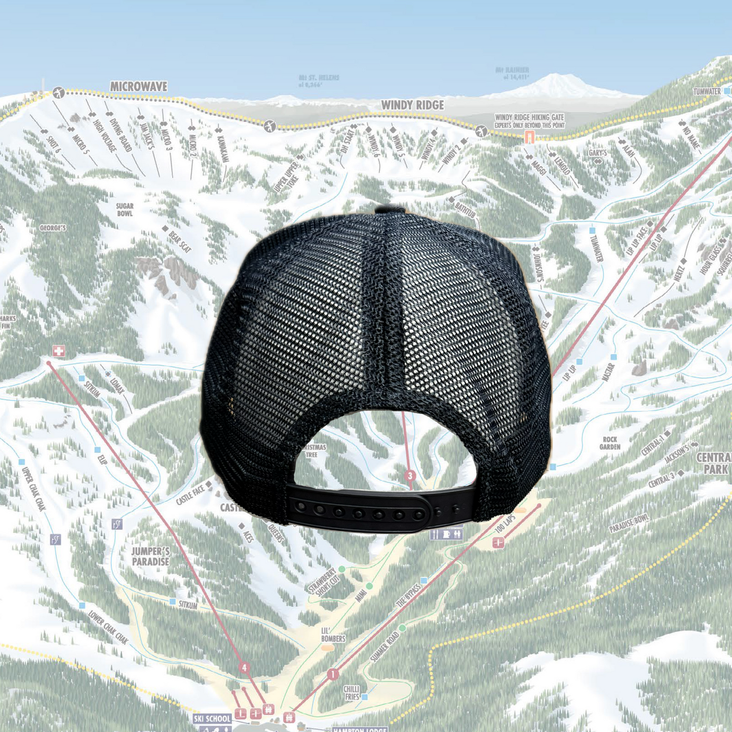 Round Logo Mesh Back Hat
