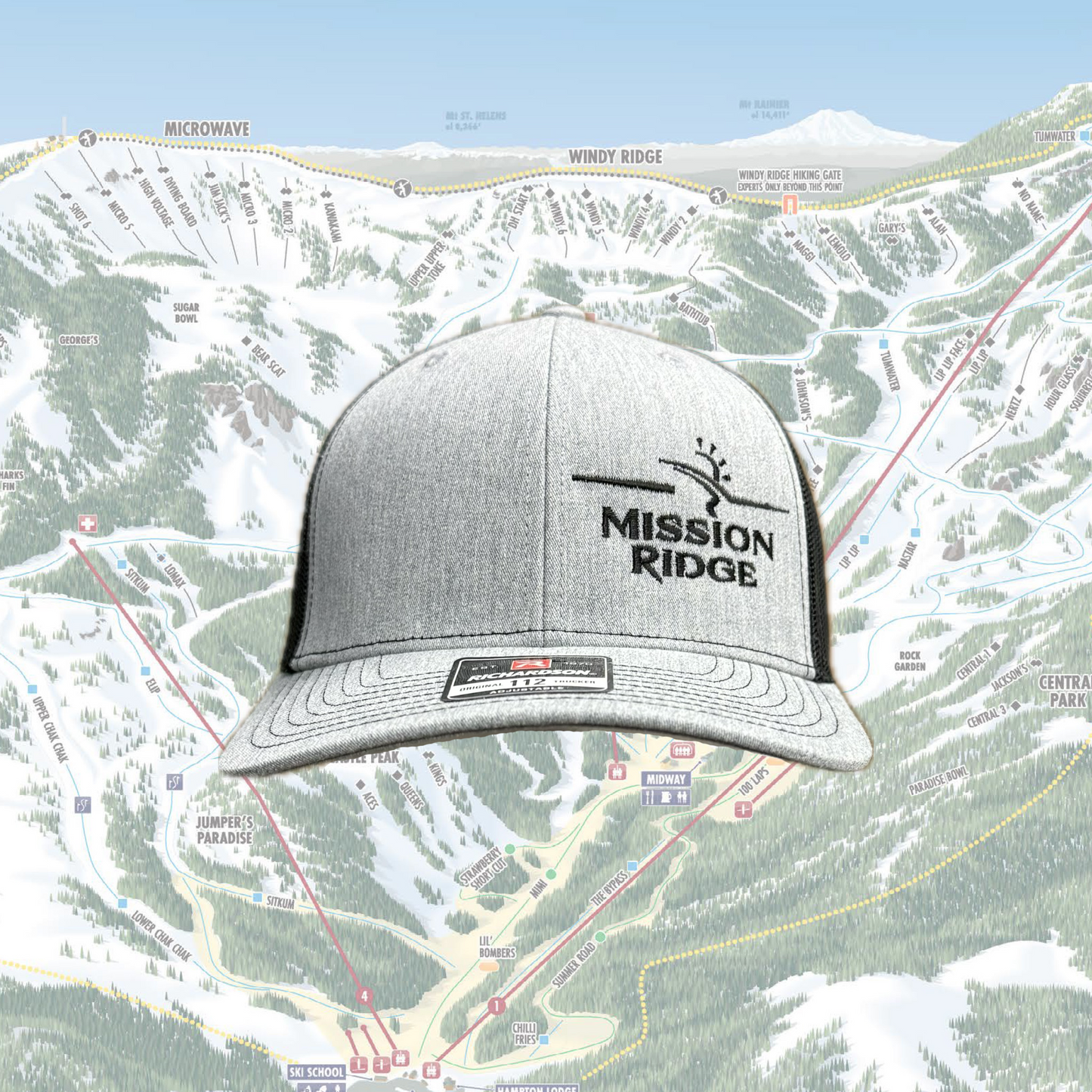 Stacked Curved Mesh Hat