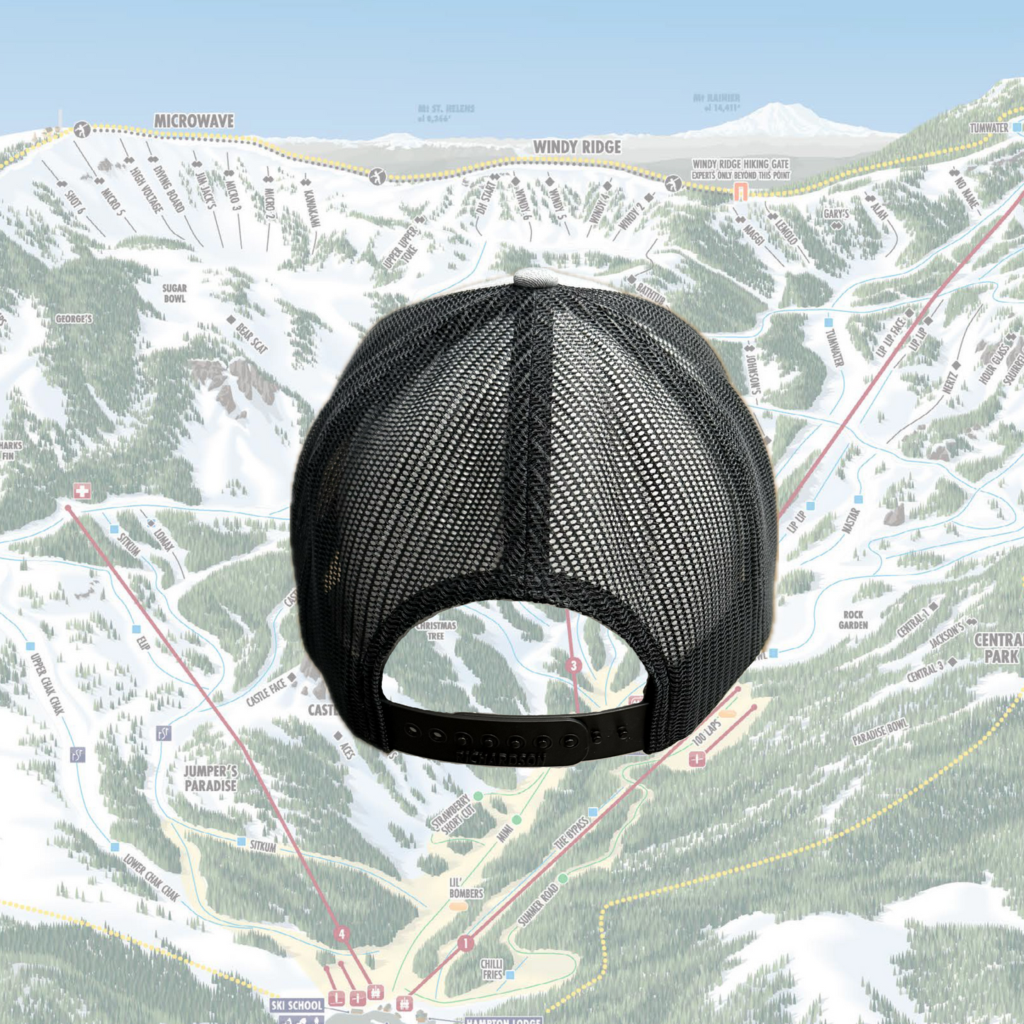 Stacked Curved Mesh Hat