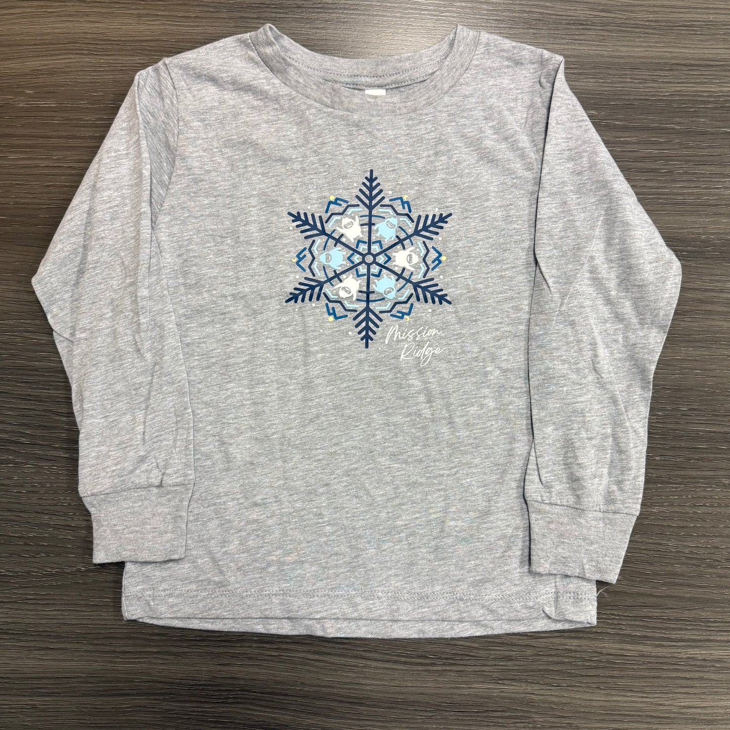 Toddler Yeti Snowflake L/S Shirt