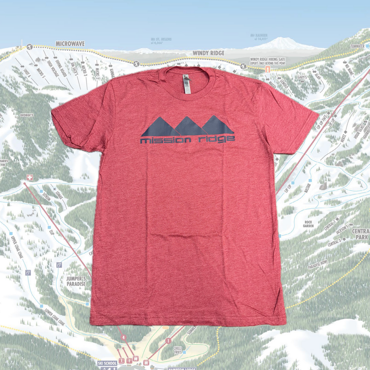 Red Tri Mountain Shirt