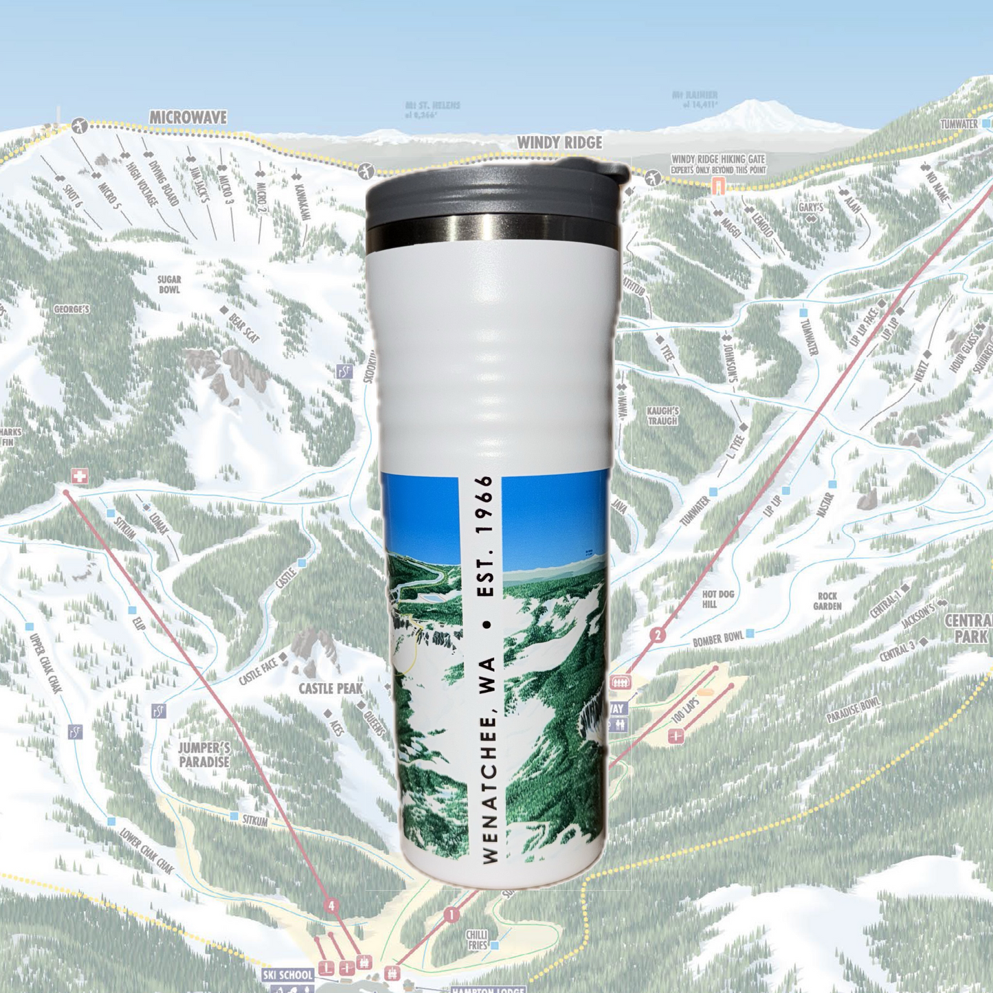 Trail Map Tumbler