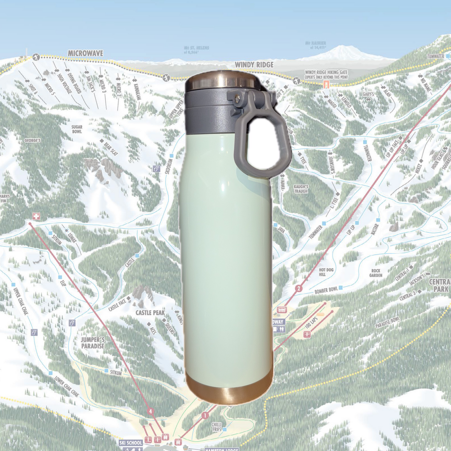 Road Sign Logo Bottle