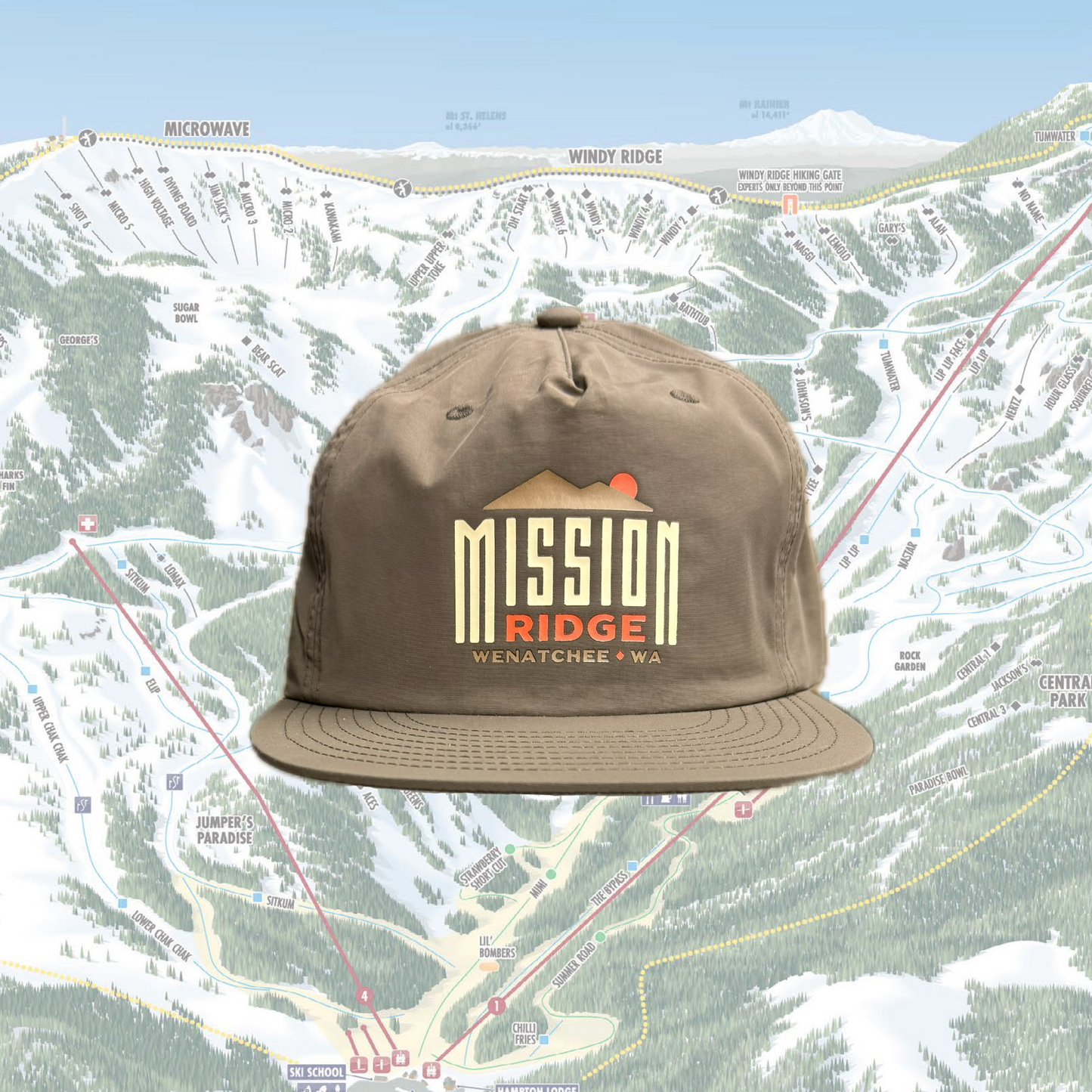 Walnut Stamp Logo Hat