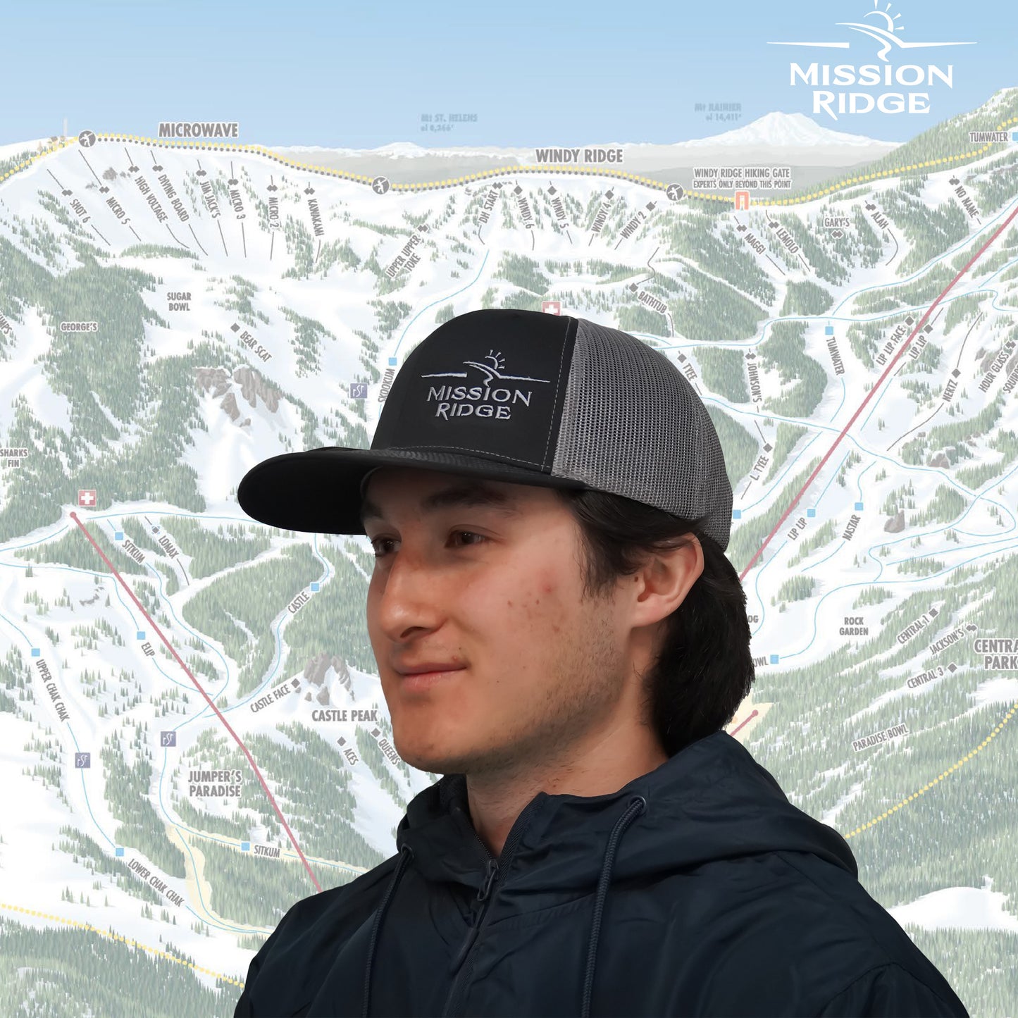 Stacked Curved Bill Hat