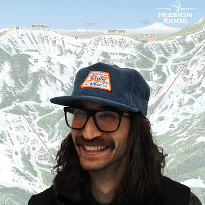 M Logo Corduroy Hat