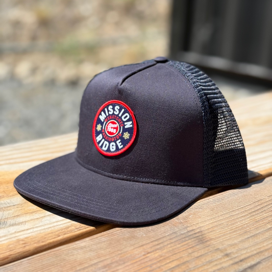 Round Logo Mesh Back Hat