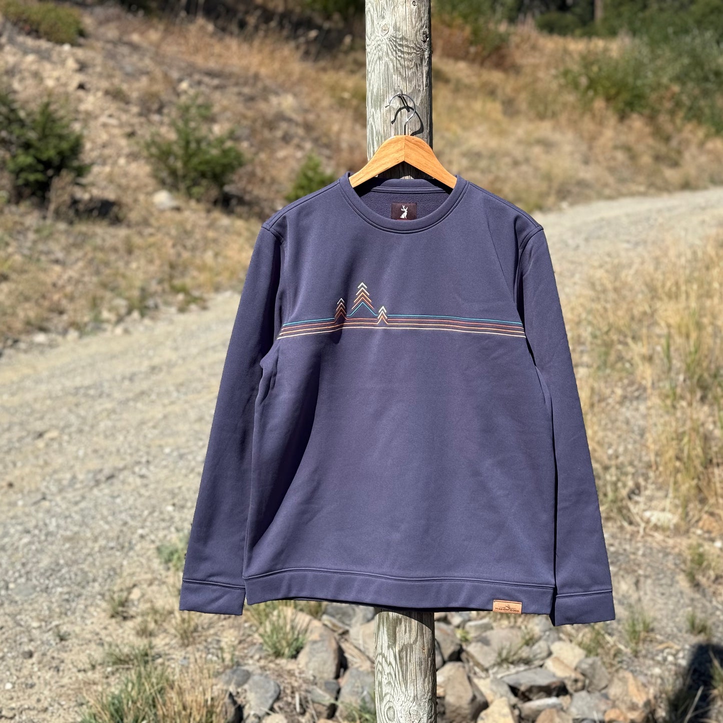 Tree Lines Tech Crewneck