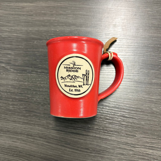 Custom Ski Badge Clay Mug