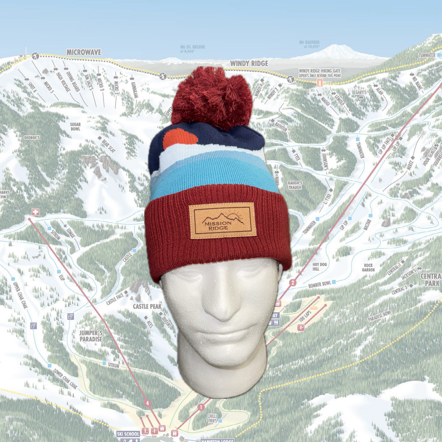 Winter Hills Pom Beanie