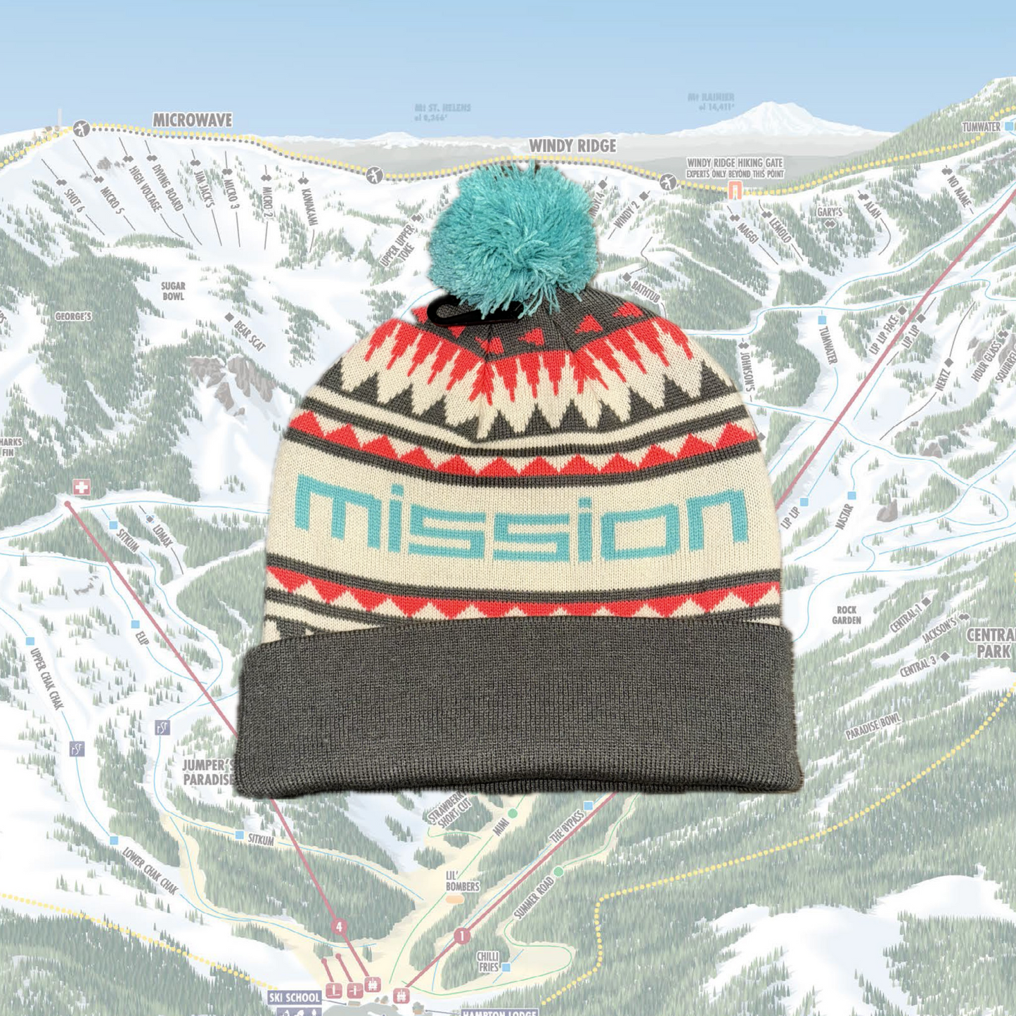 Mission Ridge Pom Beanie