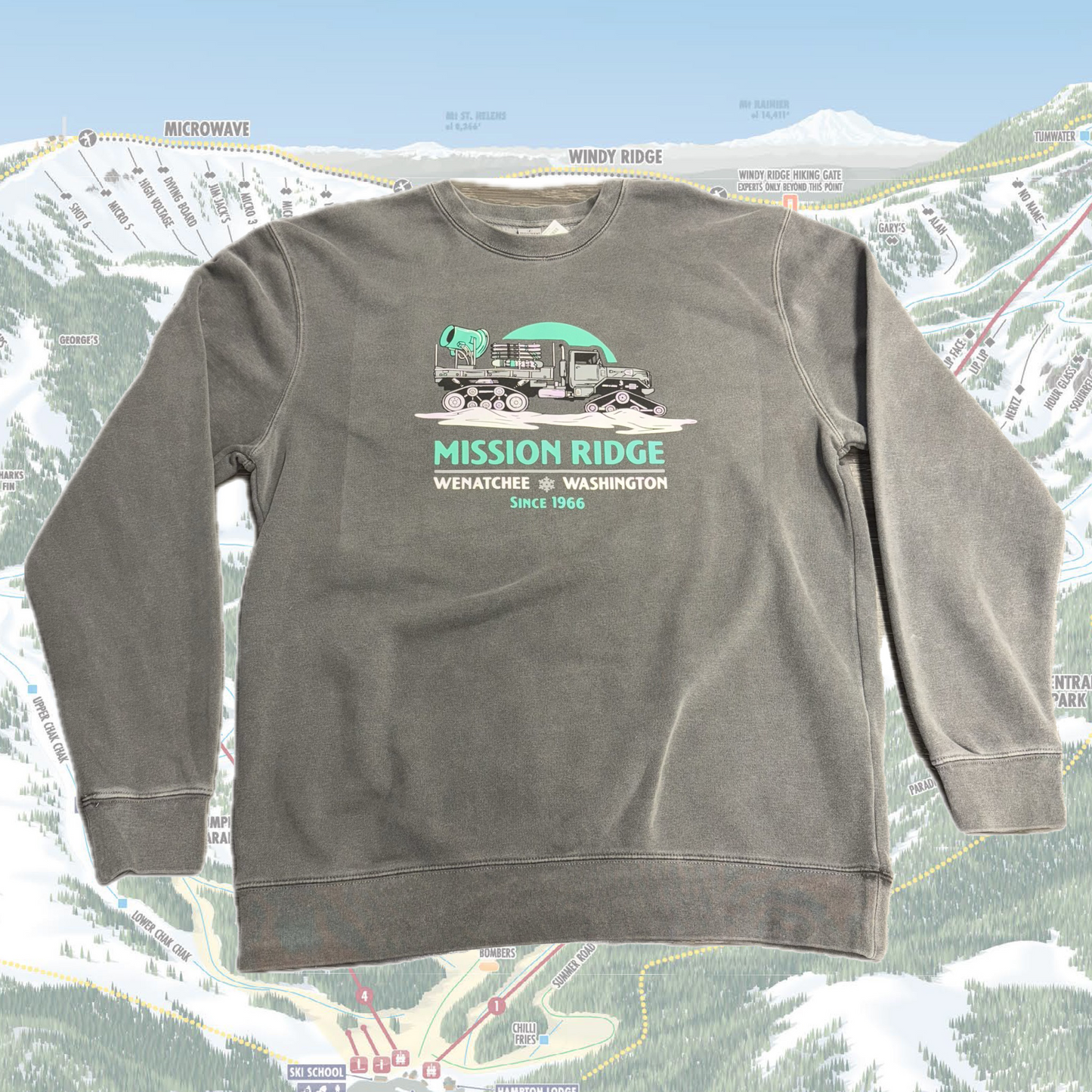 Snow Cat Crewneck Sweatshirt
