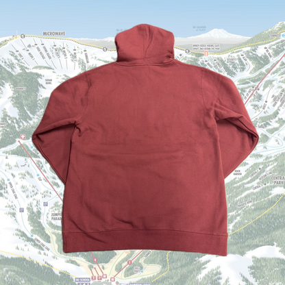 Stamp Logo Burgundy Hoodie